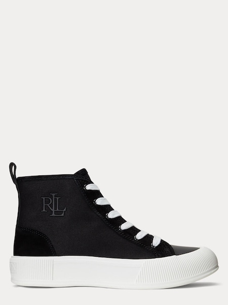 Lauren Ralph Lauren Dakota Canvas Suede High Top Trainers (901334) | €66