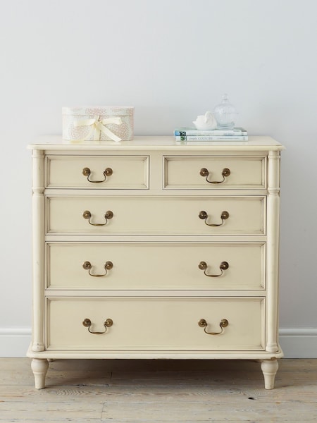 Laura Ashley Ivory Clifton Chest of 5 Drawer Drawers (901384) | €1,039.50
