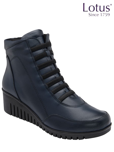 Plavo - Lotus Leather Cipele sa punom petom Ankle Čizme