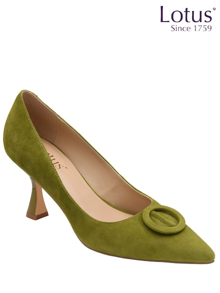 Yellow - Lotus Suede Court Shoes