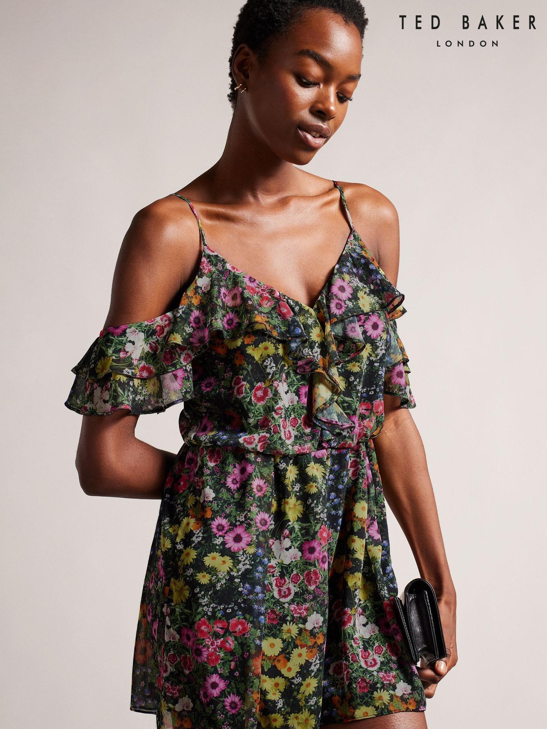 Ted baker floral playsuit store