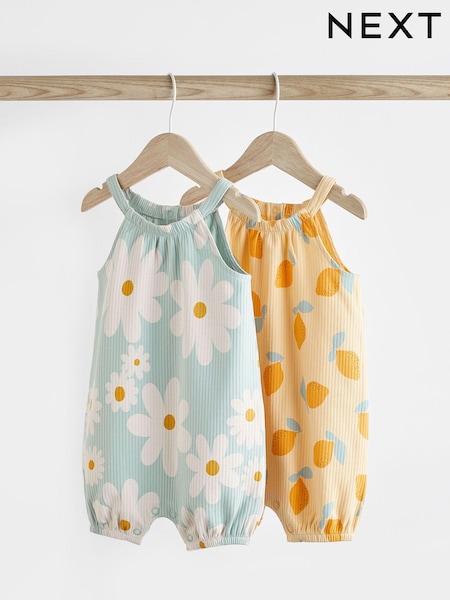 Blue/Yellow Lemon Baby Rompers 2 Pack (901658) | € 11 - € 16