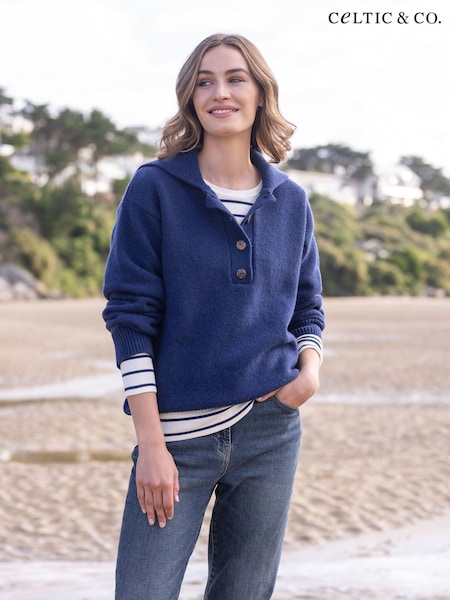 Celtic & Co. Blue Luxe Sailor Collar Jumper (901727) | €89