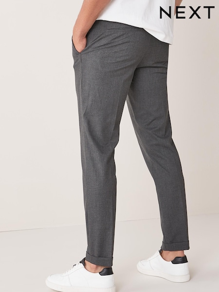 Grey Check Skinny Fit Trousers With Motionflex Waistband (901870) | €11