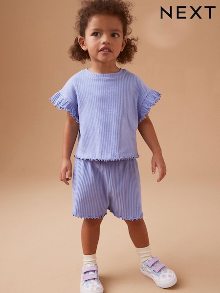 modra - Rib Short Sleeve T-Shirt And Shorts Set (3mths-7yrs) (902031) | € 6 - € 10