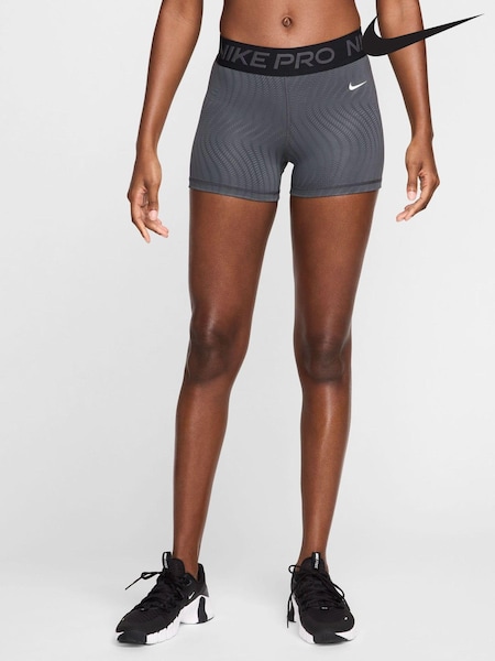 Nike Black Dri-FIT Pro Mid Rise 3 Printed Shorts (902071) | €21
