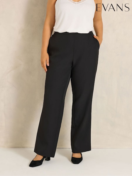 Negro - Pantalones sartoriales de corte tapered de Evans
