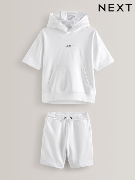 Blanc - Ensemble à capuche et short Manches courtes (3-16ans) (902683) | € 10 - € 14