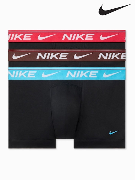 Black - Regular Nike Dri-fit Ultra Comfort Boxer Trunk 3 Pack
