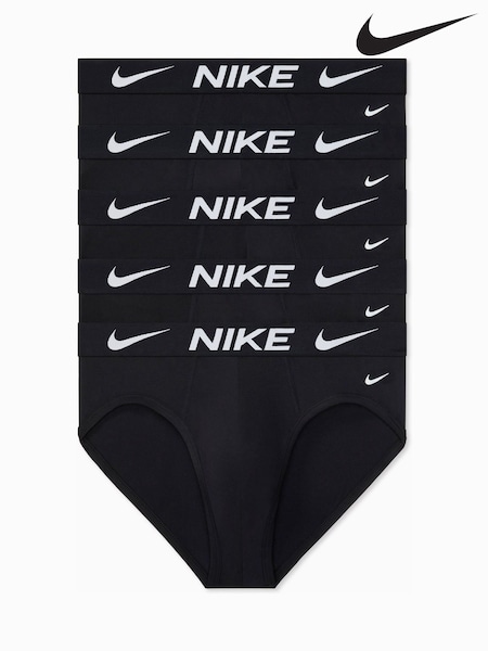 Black - Regular Nike Essential Micro Hip Briefs 3 Pack