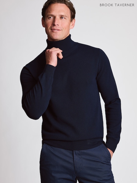 Plavo - Regular Brook Taverner Cashmere Roll Neck Jumper