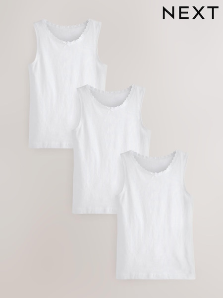 Weiß - Lace Trim Vest (1.5-16yrs) (903582) | 6 € - 9 €