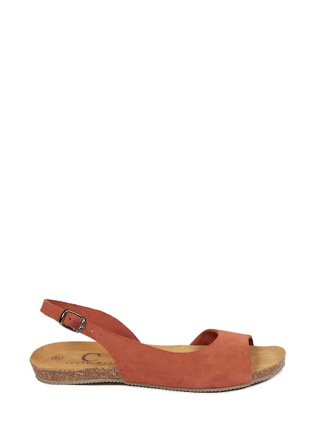 Celtic & Co. Red Sling Back Flat Sandals (903677) | €31
