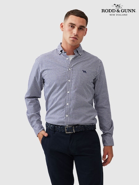 Λευκό - Regular Rodd & Gunn Oxford Bayshore Gingham Shirt