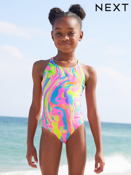 Farbenfroh abstrakt bedruckt - Swimsuit (3-16yrs) (904425) | 11 € - 16 €