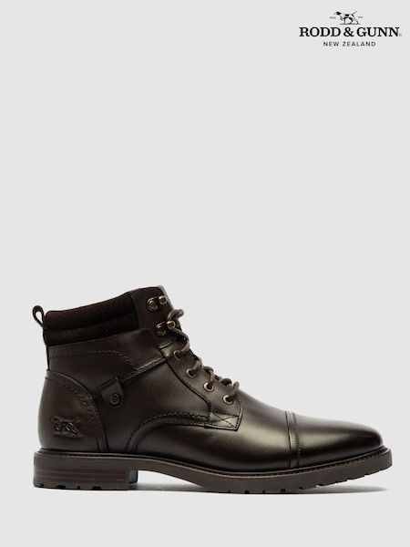 Brown - Regular Rodd & Gunn Brookdale Military Boots