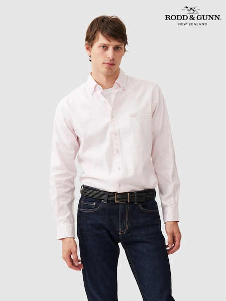 Pink - Regular Rodd & Gunn Oxford Bayshore Gingham Shirt