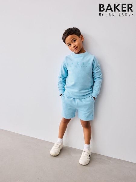 Baker by Ted Baker 100% Cotton Sweatshirt and Shorts Set (904862) | AED95 - AED116