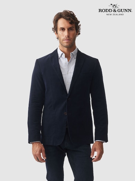 Blue - Regular Rodd & Gunn Saint Bathans Slim Fit Jacket
