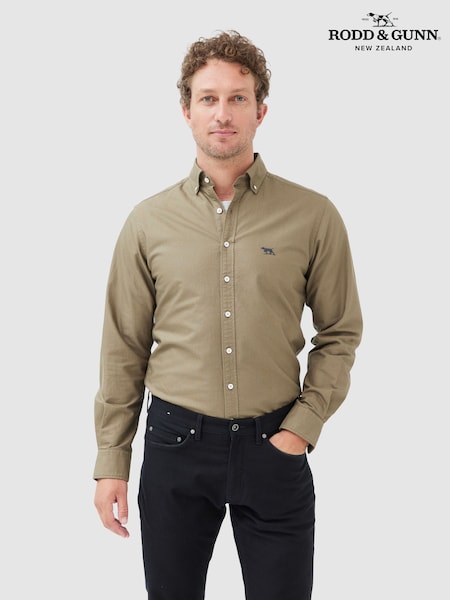 Green - Regular Rodd & Gunn Oxford Slim Fit Shirt