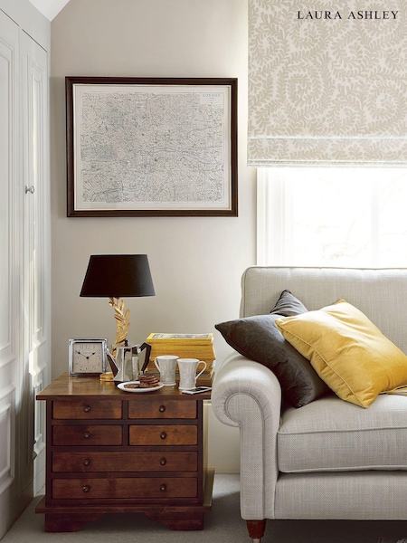 Laura Ashley Dark Chestnut Garrat 6 Drawer Side Table (905618) | €625