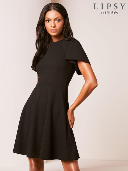 Lipsy Short Flutter Sleeve Skater Mini Dress (906013) | €27