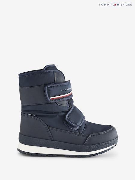 Tommy Hilfiger Blue Light Kids Snow Boots (906532) | AED300