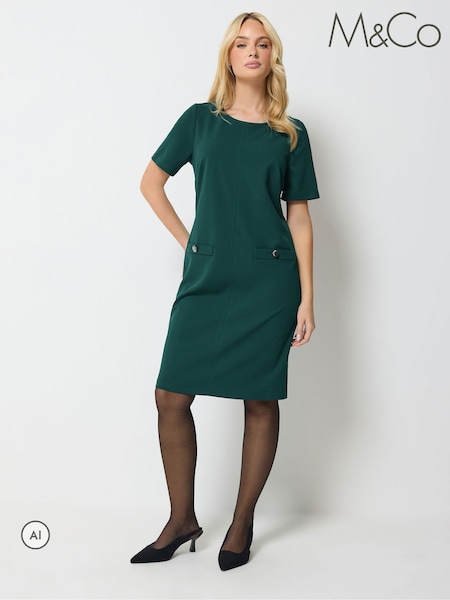 Синий - M&co Tab Detail Midi Dress