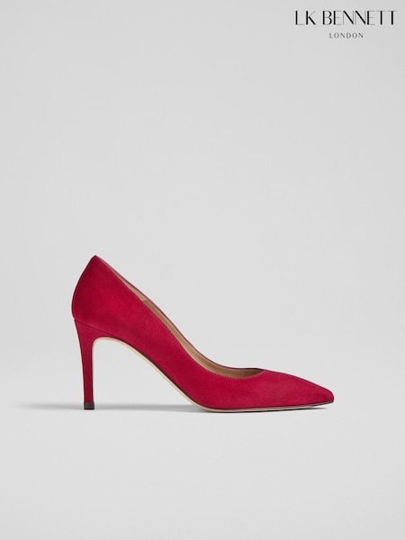 LK Bennett Floret Bright Suede Pointed Toe Courts (906807) | € 158