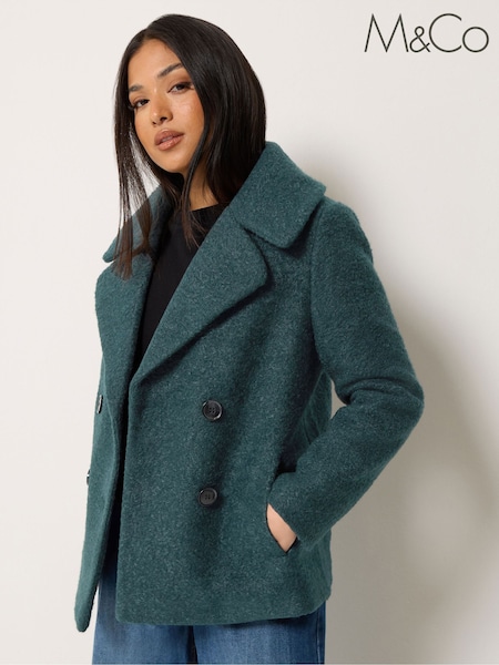 Zaļš - M&co Petite Boucle Peacoat