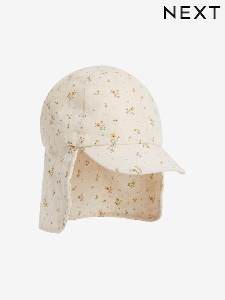Cream Floral Legionnaire Hat (3mths-10yrs) (907115) | AED18 - AED23