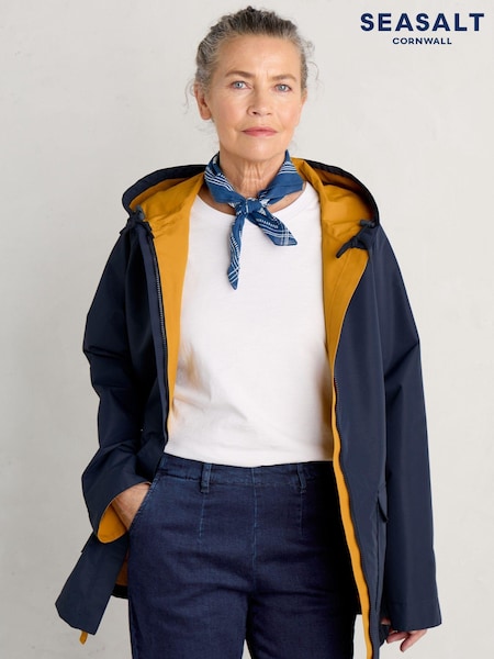 Seasalt Cornwall Yellow The Reversible Waterproof Raincoat (907600) | €158