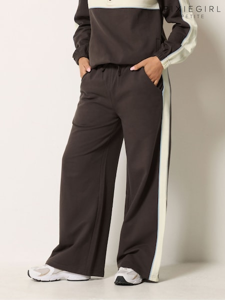 חום - Pixiegirl Petite Colour Block Joggers