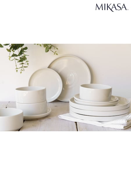 Mikasa White Camberlie Dinner Set 12 Piece (907973) | €108