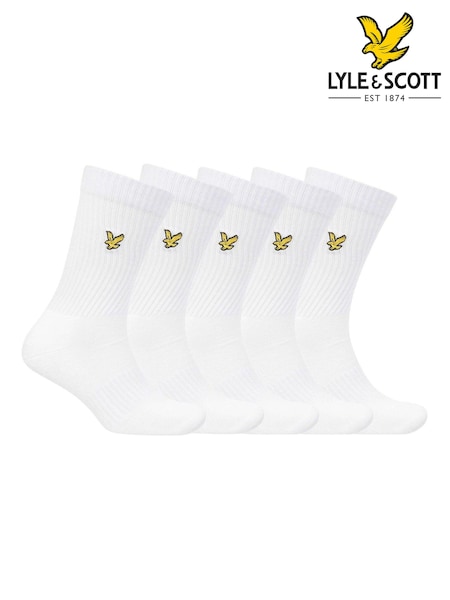 White Lyle & Scott Sport Socks 5 Pack (910102) | €31