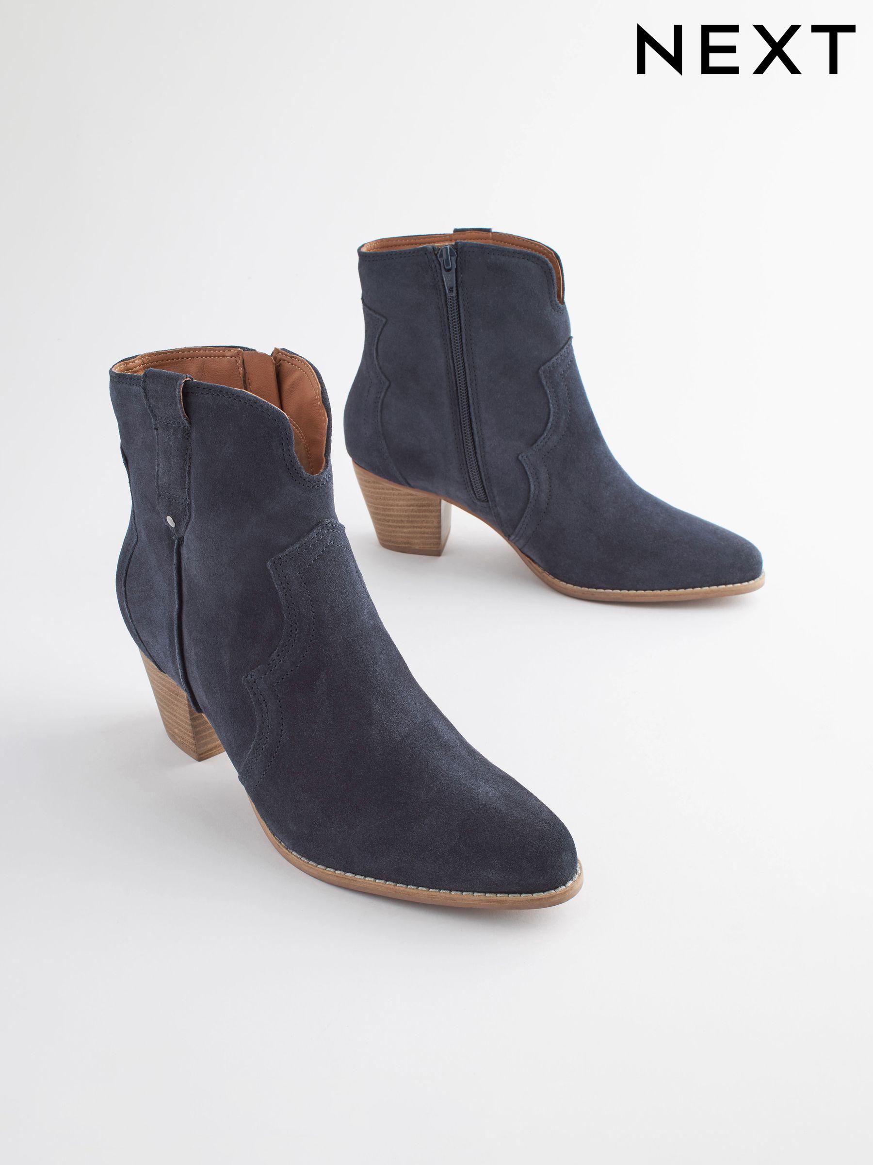 Women s Blue Western Ankle Footwear Next Qatar