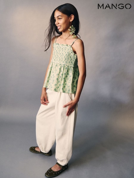 White - Mango Balloon Jeans