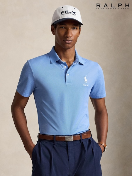 Blue - Regular Ralph Lauren Tour Pique Polo Shirt