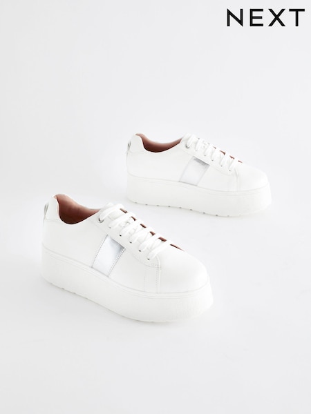 Bela - Forever Comfort® Patent Chunky Lace-Up Trainers (911893) | € 27