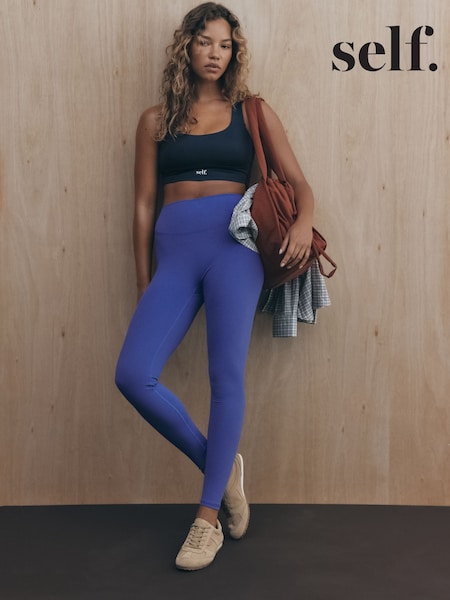 Cobalt Blue - Self. High Waist Leggings