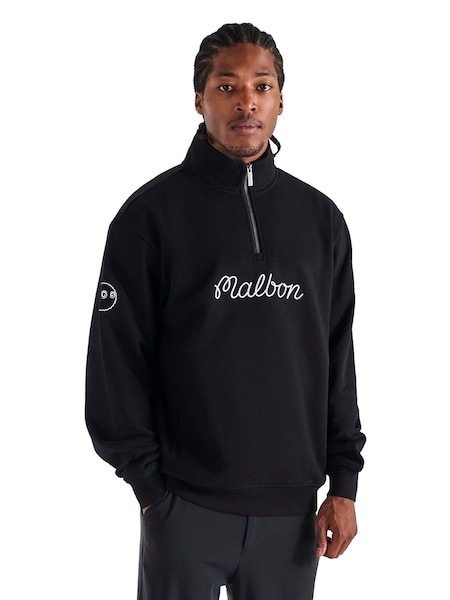 Қара - Regular Malbon Collegiate Sweatshirt