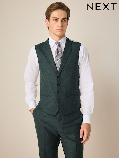 Зелений - Regular Fit Donegal Suit Waistcoat (913121) | 2 191 грн