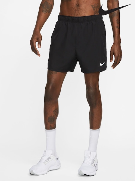 Svart - Regelbunden - Nike Dri-fit Challenger 5 Inch Briefs Lined Running Shorts (913849) | kr740