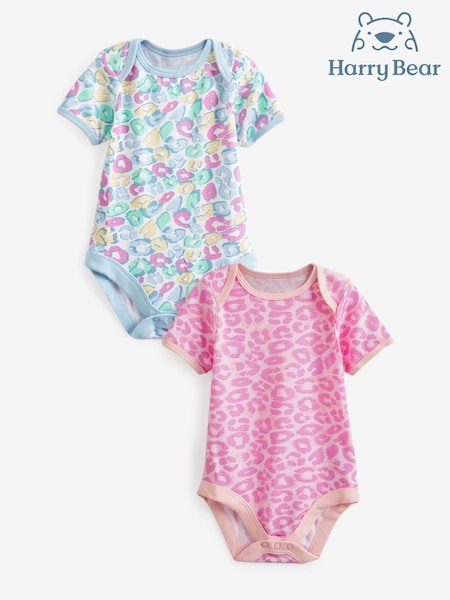 Harry Bear Animal Print Baby 100% Cotton Bodysuits 2 Pack (914177) | 14 €