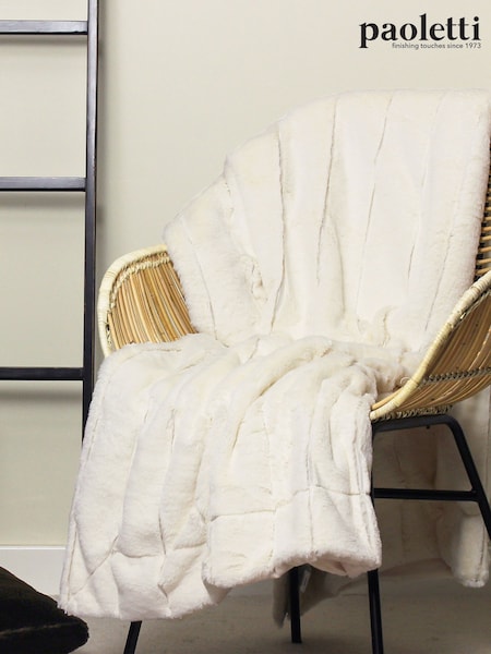 Riva Home Cream Empress Soft Faux Fur Throw (914698) | €56 - €69