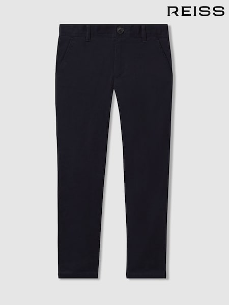 Reiss Navy Pitch 13-14 yrs Slim Fit Casual Chinos (914827) | AED288