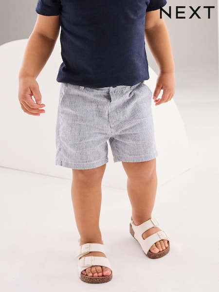 Ticking Stripe Linen Blend Chino Shorts (3mths-7yrs) (915660) | AED17 - AED22