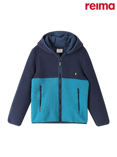 Blu - Felpa con cappuccio in pile Reima Muhkea