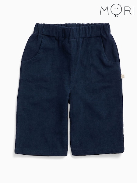 Navy Blue - Mori Soft Corduroy Trousers