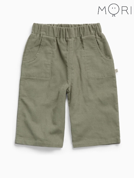 Green - Mori Soft Corduroy Trousers